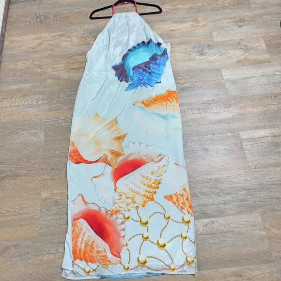 MUMA WORLD 100%SILK MUREX MIST VEGA SILK DRESS SIZE M MSRP $575 - Picture 4 of 14